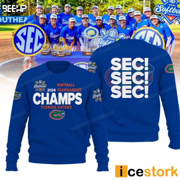 Gators 2024 SEC Softball Conference Tournament Champions Shirt