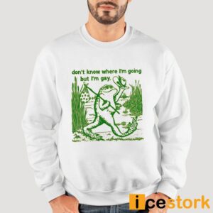 Gay Frog I Don't Know Where I'm Going But I'm Gay Shirt