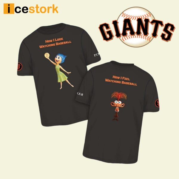 Giants Pixar Day Ft Inside Out 2 T-Shirt 2024 Giveaway