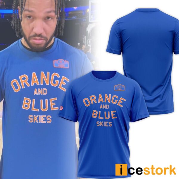 Jalen Brunson Orange And Blue Skies Shirt
