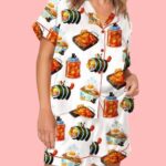 Korean Food Cats Pajama Set