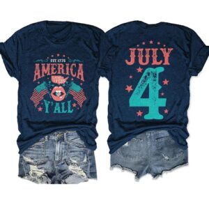 Land of the Free 4th of July T shirt