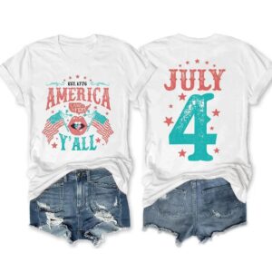 Land of the Free 4th of July T shirt