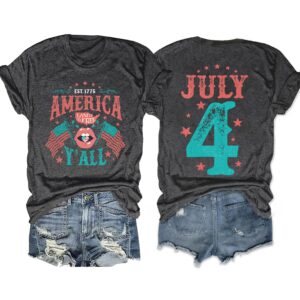 Land of the Free 4th of July T shirt