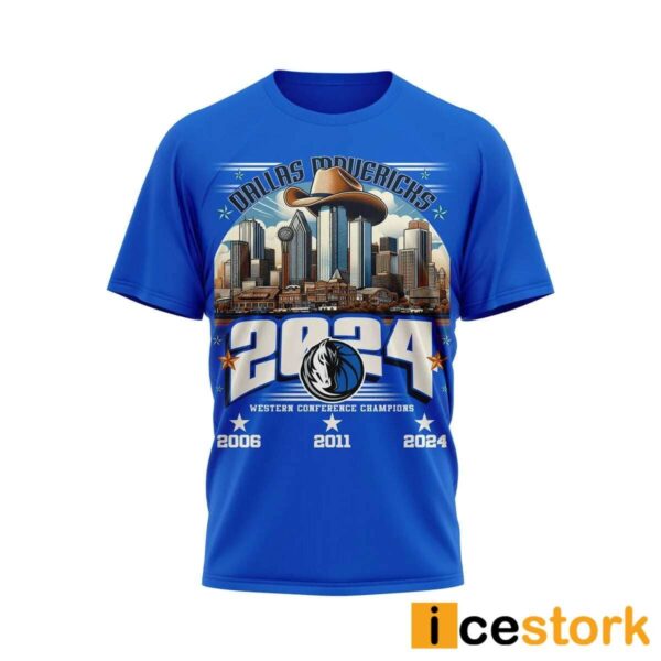 Mavericks 2024 Western Coference Champions Shirt