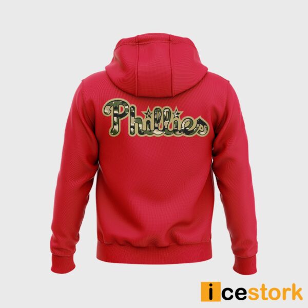 Military Appreciation Phillies Red Hoodie