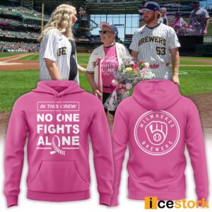 Milwaukee In This Crew No One Fights Alone Pink Hoodie