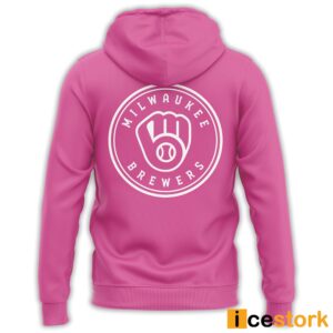 Milwaukee In This Crew No One Fights Alone Pink Hoodie