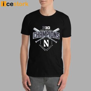 Northwestern Wildcats 2024 Big Ten Softball Regular Season Champions Shirt