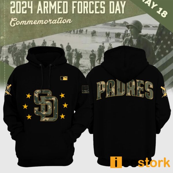 Padres 2024 Armed Forces Day Hoodie