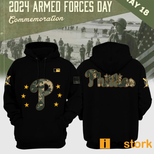 Phillies 2024 Armed Forces Day Hoodie