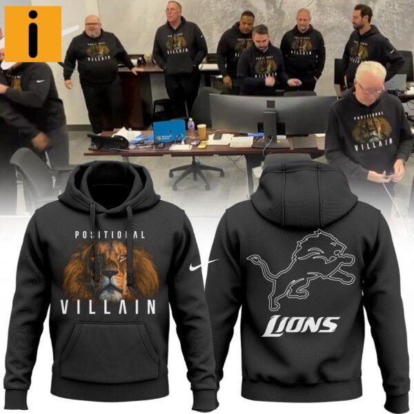 Positional Villain Detroit Lions Hoodie
