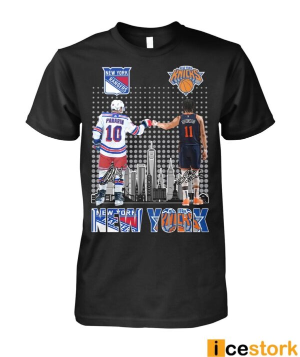 Rangers Panarin And Knicks Brunson Shirt