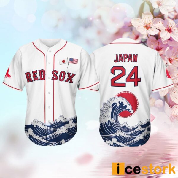 Red Sox Japanese Celebration Jersey 2024 Giveaway