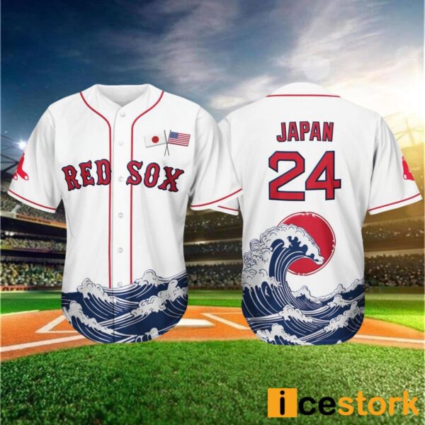 Red Sox Japanese Celebration Jersey 2024 Giveaway