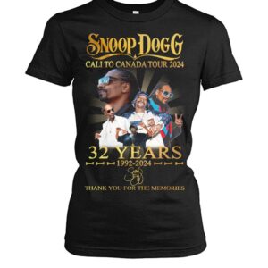 Snoop Dogg Cali To Canada Tour 2024 Thank You For The Memories Shirt