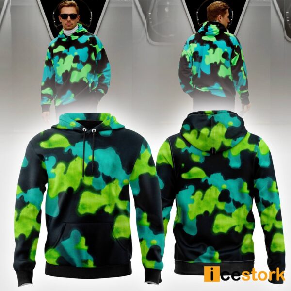 Spray Camo Relaxed Fit Hoodie