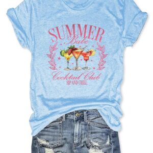 Summer Cocktail Club T shirt