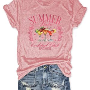 Summer Cocktail Club T shirt