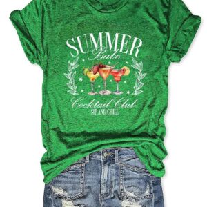 Summer Cocktail Club T shirt