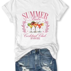 Summer Cocktail Club T shirt