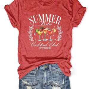 Summer Cocktail Club T shirt