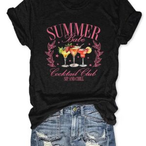 Summer Cocktail Club T shirt