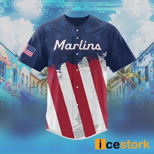 Team USA Day Marlins Jersey 2024 Giveaway