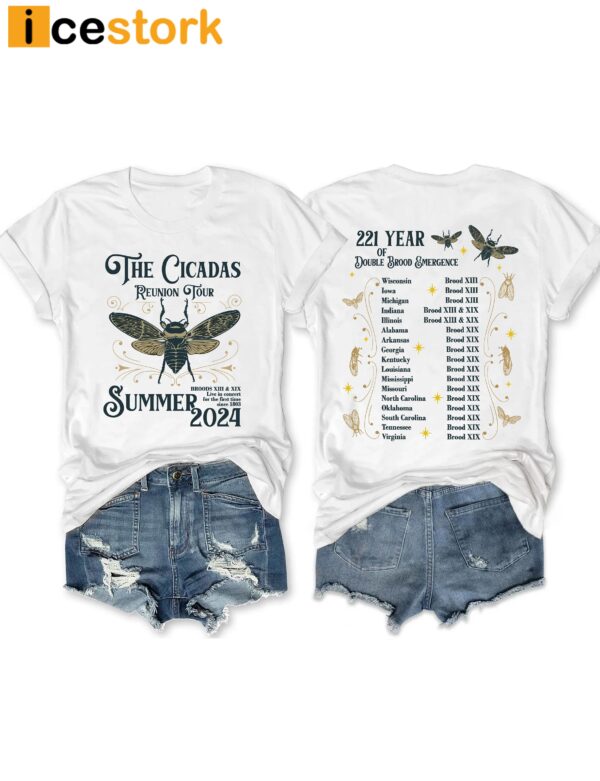 The Cicadas Reunion Tour Summer 2024 Shirt
