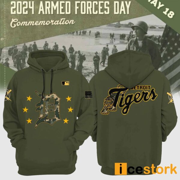 Tigers 2024 Armed Forces Day Pullover Hoodie