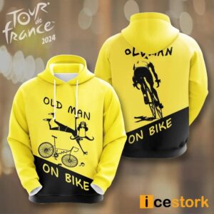 Tour De France Old Man On Bike Shirt