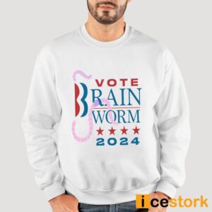 Vote Brain Worm 2024 Shirt