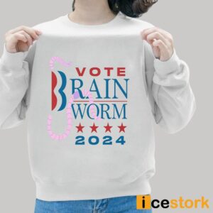 Vote Brain Worm 2024 Shirt