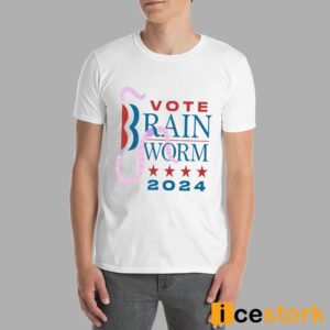 Vote Brain Worm 2024 Shirt