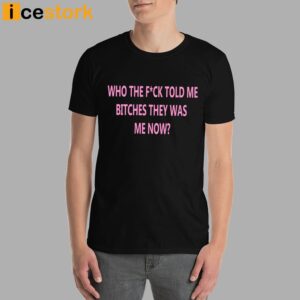 Who The Fuck Told Me Bitches They Was Me Now Shirt