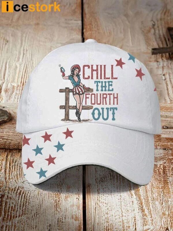 Independence Day Chill The Fourth Out Printed Hat