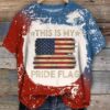 Women’s This Is My Pride Flag Print Round Neck T-shirt