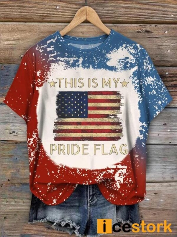 Women’s This Is My Pride Flag Print Round Neck T-shirt