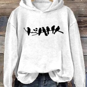 Birds On Wire Hoodie