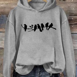 Birds On Wire Hoodie