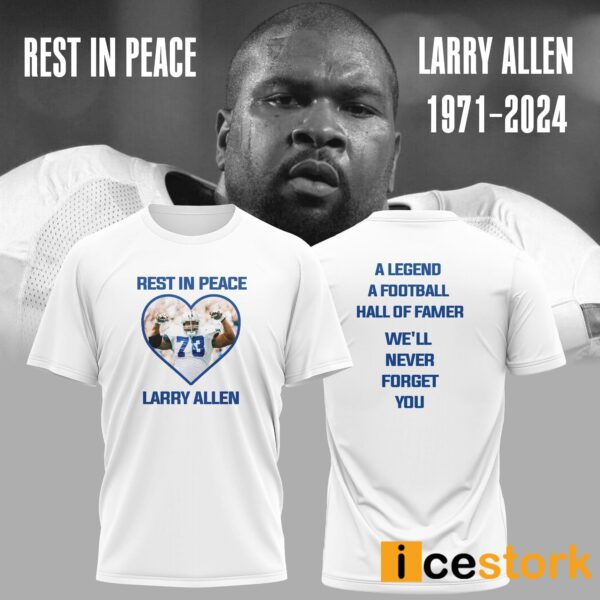 Cowboys Larry Allen Rest In Peace Hoodie