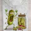 Cucumber Art Print Casual T-shirt