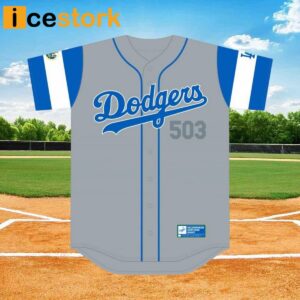 Dodgers Salvadoran Heritage Night Jersey 2024 Giveaway