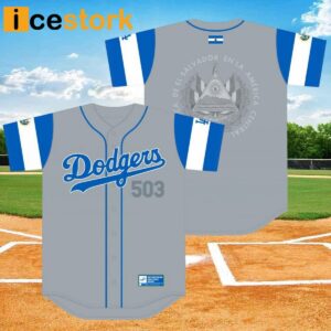 Dodgers Salvadoran Heritage Night Jersey 2024 Giveaway