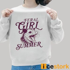 Feral Girl Summer Opossum T Shirt