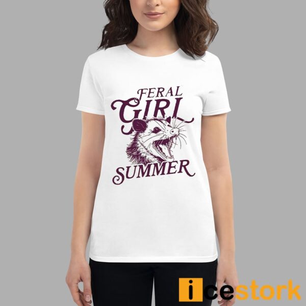 Feral Girl Summer Opossum T-Shirt