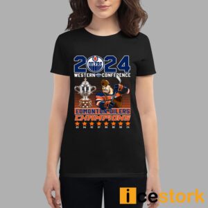 Oilers 2024 Western Conference Champions Shirt