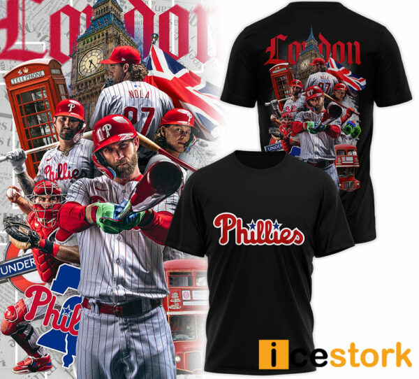 Phillies 2024 Crossing the Pond T-shirt