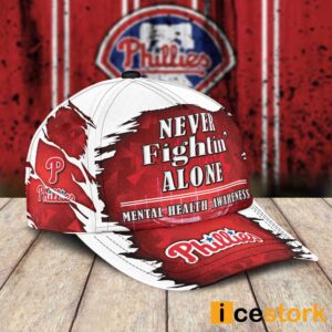 Phillies Never Fightin' Alone Mental Health Awareness Cap