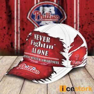 Phillies Never Fightin' Alone Mental Health Awareness Cap